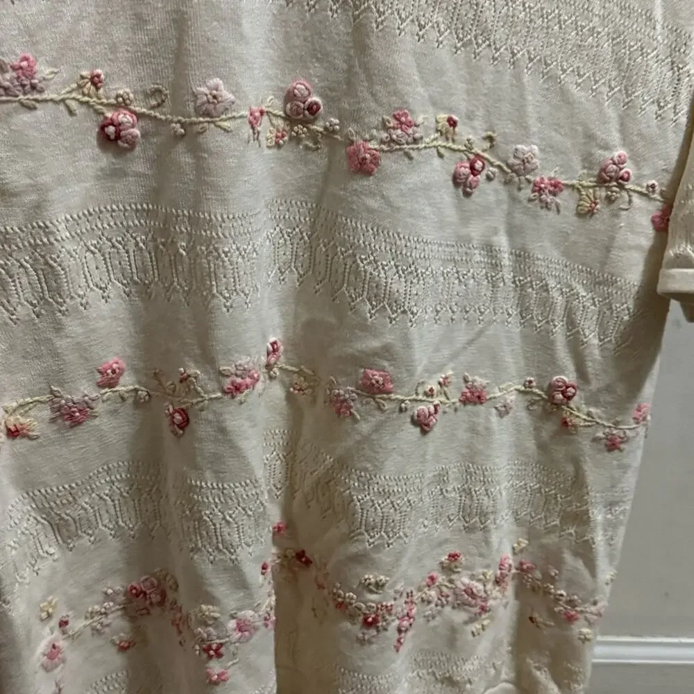 90s knit embroidery tee granny core - Picture 8 of 8